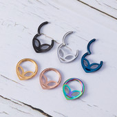 1db Alien Hoop Septum orrgyűrű csuklós Clicker szegmens porc fülbevaló szemöldök piercing fülcsavar Tragus Helix testékszer 16G
