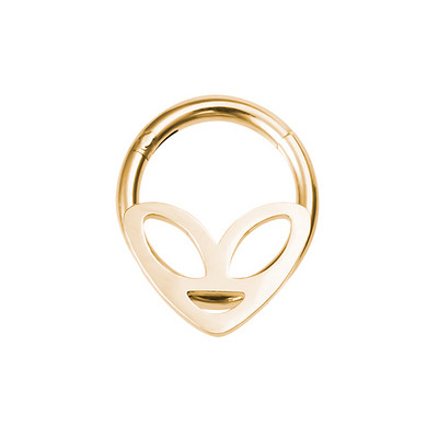1db Alien Hoop Septum orrgyűrű csuklós Clicker szegmens porc fülbevaló szemöldök piercing fülcsavar Tragus Helix testékszer 16G