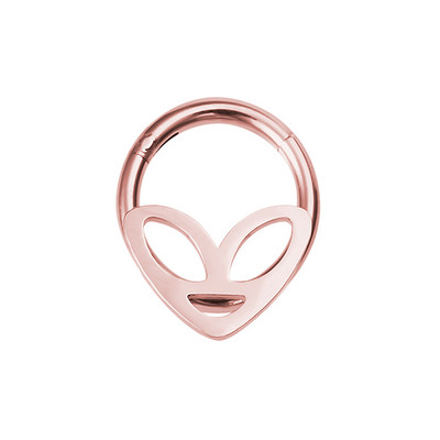 1db Alien Hoop Septum orrgyűrű csuklós Clicker szegmens porc fülbevaló szemöldök piercing fülcsavar Tragus Helix testékszer 16G