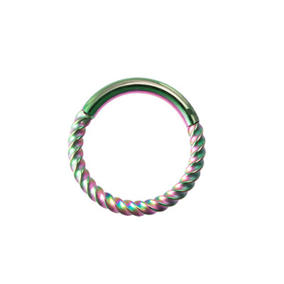 1db Alien Hoop Septum orrgyűrű csuklós Clicker szegmens porc fülbevaló szemöldök piercing fülcsavar Tragus Helix testékszer 16G