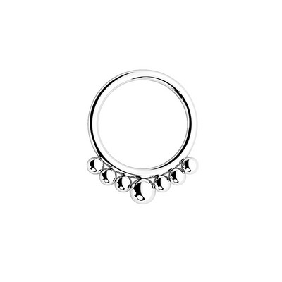 1db Alien Hoop Septum orrgyűrű csuklós Clicker szegmens porc fülbevaló szemöldök piercing fülcsavar Tragus Helix testékszer 16G