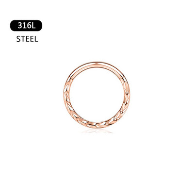 Szív vízcsepp Daith fülbevaló septum karika piercing kígyó piramis virág punk orr gyűrűk Tragus Helix csuklós csap 16G