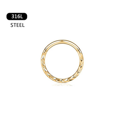 Szív vízcsepp Daith fülbevaló septum karika piercing kígyó piramis virág punk orr gyűrűk Tragus Helix csuklós csap 16G