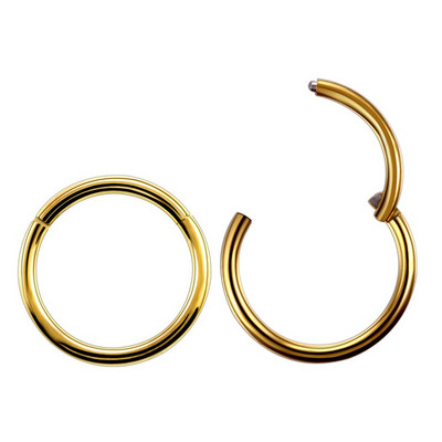 2db/tétel G23 titán csuklós szegmensű orrgyűrűk ajak szemöldök mellbimbó kattanó fülszeptum Helix Tragus Captive piercing testékszer