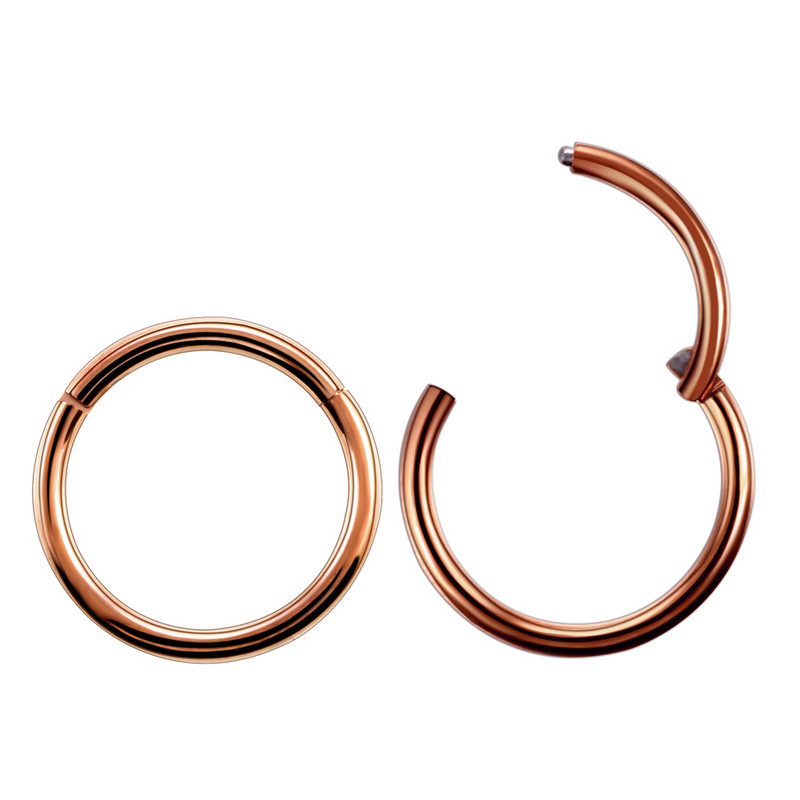 2db/tétel G23 titán csuklós szegmensű orrgyűrűk ajak szemöldök mellbimbó kattanó fülszeptum Helix Tragus Captive piercing testékszer