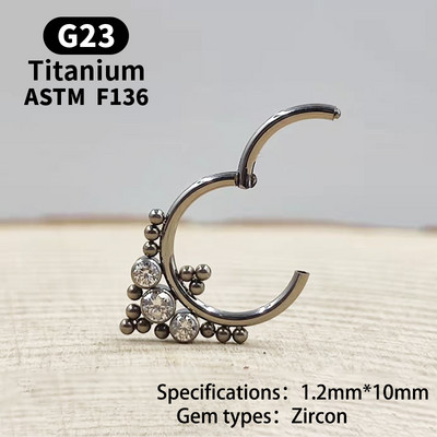 G23 Titan Piercing Nas Inel Naz Septum Piercing Inel Nariz Piercing Ureche Cartilage Tragus Goth Piercing Nez