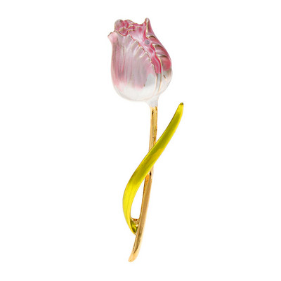 CINDY XIANG zománcozott tulipán virágos brossok nőknek tavaszi divat tű Elegáns gyönyörű ékszer 2 színben kapható ruha