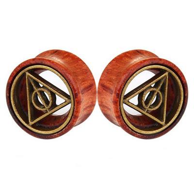 1 Pair Skull Wood Ear Gauges Plugs and Tunnel 6-20Mm Ear Strecher Expander Saddle Plug Piercing Flesh Tunnels Dilatacion Oreja