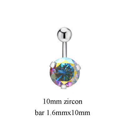 1PC Inele Sexy pentru buric Piercing pentru buric Bijuterii din oțel chirurgical Zircon 14G 8mm 10mm Bijuterii pentru corp pentru femei Ombligo Nobril