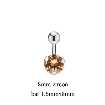 1PC Inele Sexy pentru buric Piercing pentru buric Bijuterii din oțel chirurgical Zircon 14G 8mm 10mm Bijuterii pentru corp pentru femei Ombligo Nobril