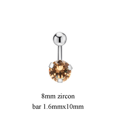 1PC Inele Sexy pentru buric Piercing pentru buric Bijuterii din oțel chirurgical Zircon 14G 8mm 10mm Bijuterii pentru corp pentru femei Ombligo Nobril