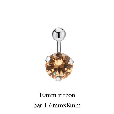 1PC Inele Sexy pentru buric Piercing pentru buric Bijuterii din oțel chirurgical Zircon 14G 8mm 10mm Bijuterii pentru corp pentru femei Ombligo Nobril