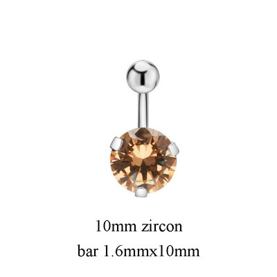 1PC Inele Sexy pentru buric Piercing pentru buric Bijuterii din oțel chirurgical Zircon 14G 8mm 10mm Bijuterii pentru corp pentru femei Ombligo Nobril
