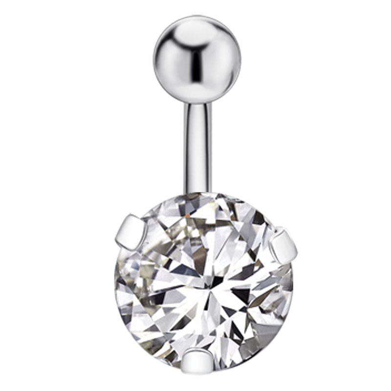 1PC Inele Sexy pentru buric Piercing pentru buric Bijuterii din oțel chirurgical Zircon 14G 8mm 10mm Bijuterii pentru corp pentru femei Ombligo Nobril