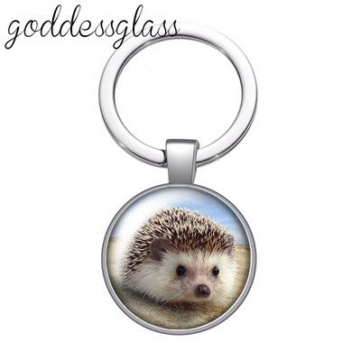 Dragoste animale Drăguț Cal Arici Alpaca zebră Porc breloc cabochon din sticlă Geantă Breloc mașină Suport inel Brelocuri brelocuri Cadouri