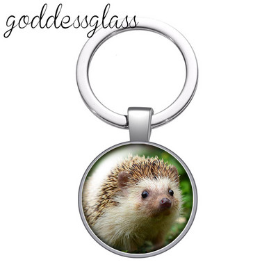 Dragoste animale Drăguț Cal Arici Alpaca zebră Porc breloc cabochon din sticlă Geantă Breloc mașină Suport inel Brelocuri brelocuri Cadouri