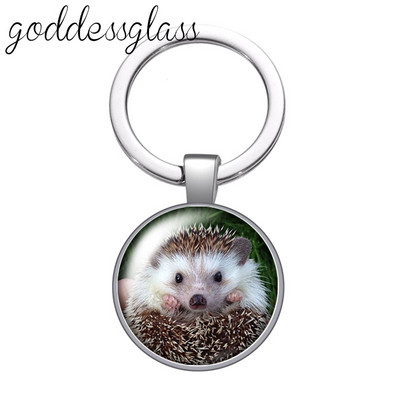 Dragoste animale Drăguț Cal Arici Alpaca zebră Porc breloc cabochon din sticlă Geantă Breloc mașină Suport inel Brelocuri brelocuri Cadouri