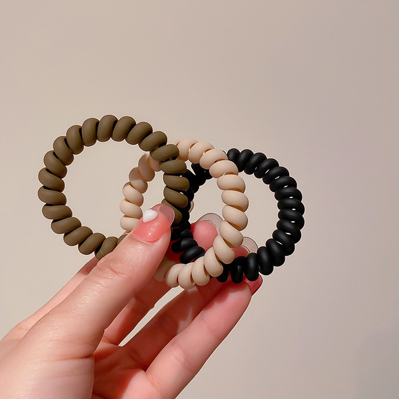 FYUAN gumi hajgumik nőknek hajkiegészítők fekete lány telefonzsinór spirál hajkötők rágógumi aranyos elasztikus hajgyűrűk pánt ajándékok