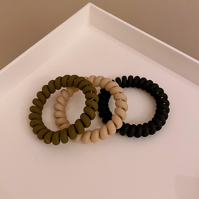 FYUAN gumi hajgumik nőknek hajkiegészítők fekete lány telefonzsinór spirál hajkötők rágógumi aranyos elasztikus hajgyűrűk pánt ajándékok