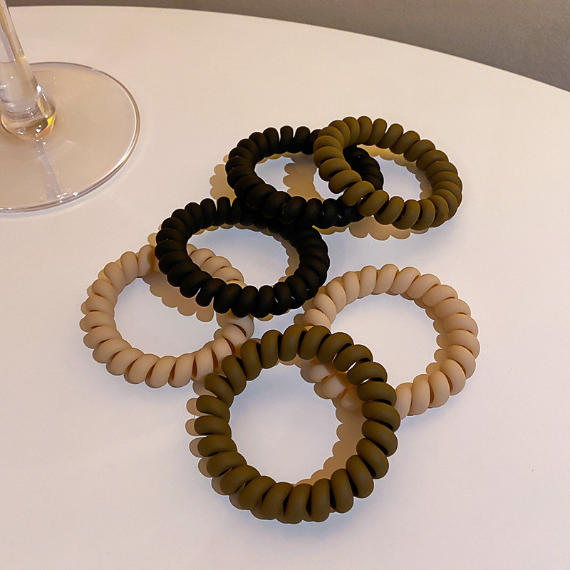 FYUAN gumi hajgumik nőknek hajkiegészítők fekete lány telefonzsinór spirál hajkötők rágógumi aranyos elasztikus hajgyűrűk pánt ajándékok