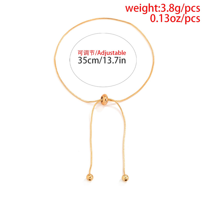 Brățară de gleznă cu lanț reglabil Ingemark pentru femei, modă vintage, gleznă simplă cu lanț subțire, bijuterii de plajă pentru picioare, cadou 2022