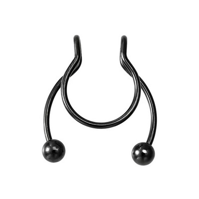 2db Orrcsipesz hamis Septum Piering Orrgyűrűk Punk Nem Piercing Clip Hip Hop Rock Rozsdamentes Acél Divat Nem Perforált