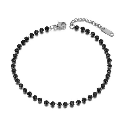 AENINE Rose Gold színű bokalánc nőknek Star Moon CZ Stone Charm rozsdamentes acél ünnepi ékszerek, állítható hosszúságú AA19021