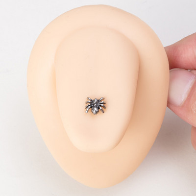 1 bucată din oțel inoxidabil Gesture Limbă Inel Piercing Barbell Punk Letter Skull Spider Tongue Stud Bar pentru Bărbați Femei Bijuterii pentru corp 14G