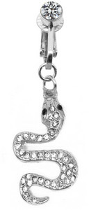 Faux Fake Belly Butterfly Fake Belly Piercing Butterfly Clip στον ομφάλιο ομφαλό Fake Pircing Butterfly χόνδρο σκουλαρίκι κλιπ