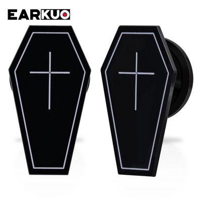 EARKUO Populare pisici acrilice OUIJA Witch Poker dopuri de urechi Piercing tuneluri cercei indicatori expansori bijuterii corpului targi 2 buc