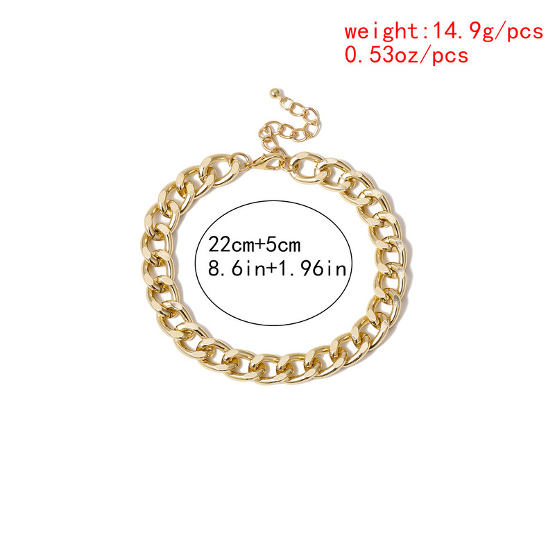 Boho de înaltă calitate Cuba cu lanț de gleznă gleznă pentru femei bărbați glezna vară plajă culoare aurie pantofi sandale accesorii bijuterii punk picior