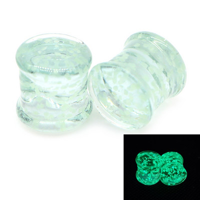 2 buc dopuri de urechi din sticlă Pyrex tunel ureche spirală conică cartilaj cercei calibre Expander targă carne Oreja piercing bijuterii pentru corp