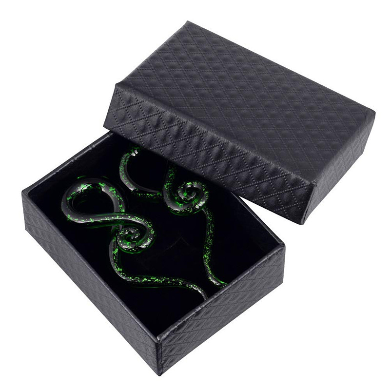 2 buc dopuri de urechi din sticlă Pyrex tunel ureche spirală conică cartilaj cercei calibre Expander targă carne Oreja piercing bijuterii pentru corp