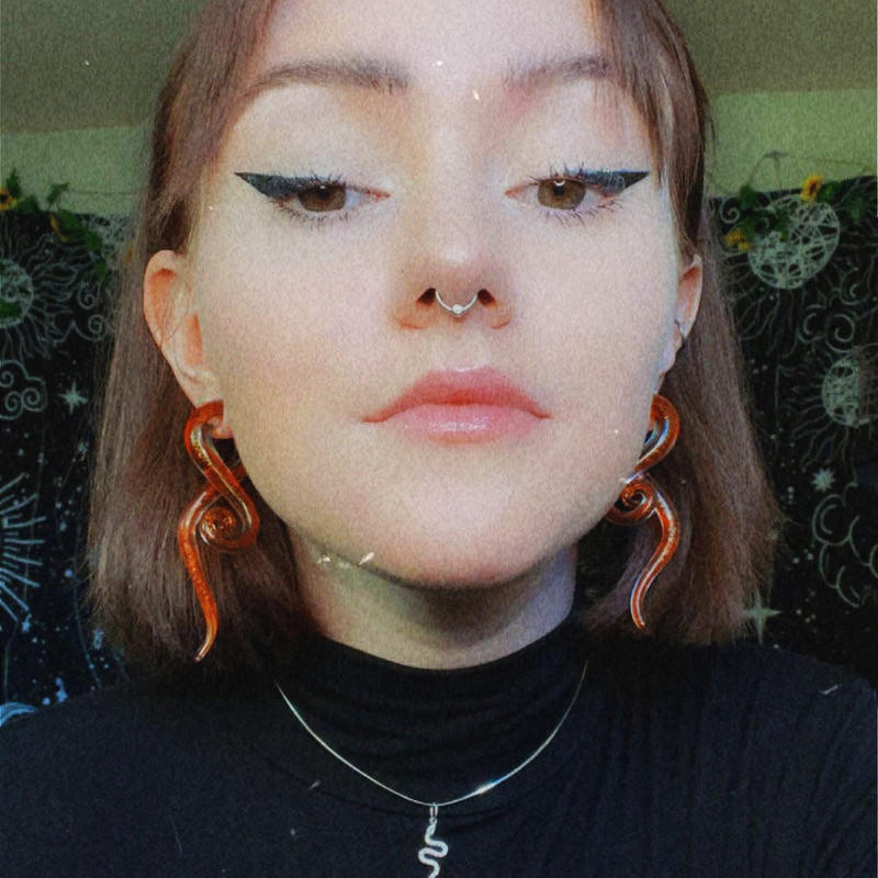 2 buc dopuri de urechi din sticlă Pyrex tunel ureche spirală conică cartilaj cercei calibre Expander targă carne Oreja piercing bijuterii pentru corp