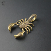 Breloc cu scorpion din cupru solid lucrat manual Breloc din alamă Pandantive Breloc cu personalitate creativă de epocă Suport cheie mascotă Bijuterii