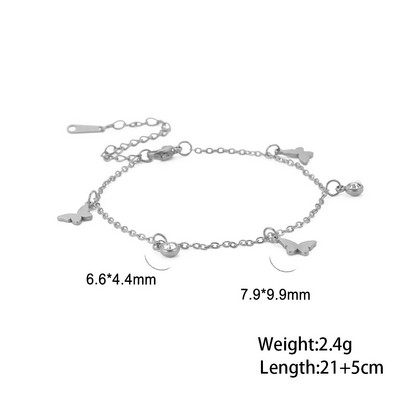 Skyrim Bohemia Inimă Cristal Picior Brățară gleznă de culoare aurie din oțel inoxidabil Lanț de picior de plajă Bijuterii cadou pentru femei fete