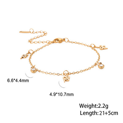 Skyrim Bohemia Inimă Cristal Picior Brățară gleznă de culoare aurie din oțel inoxidabil Lanț de picior de plajă Bijuterii cadou pentru femei fete