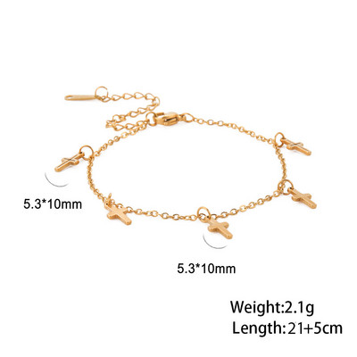 Skyrim Bohemia Inimă Cristal Picior Brățară gleznă de culoare aurie din oțel inoxidabil Lanț de picior de plajă Bijuterii cadou pentru femei fete