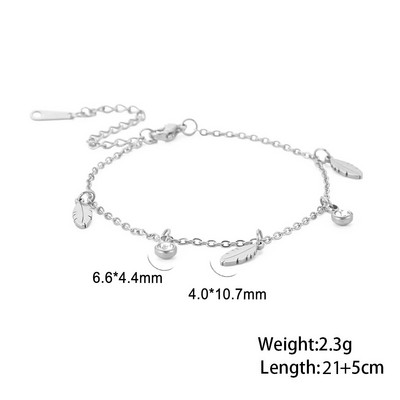 Skyrim Bohemia Inimă Cristal Picior Brățară gleznă de culoare aurie din oțel inoxidabil Lanț de picior de plajă Bijuterii cadou pentru femei fete