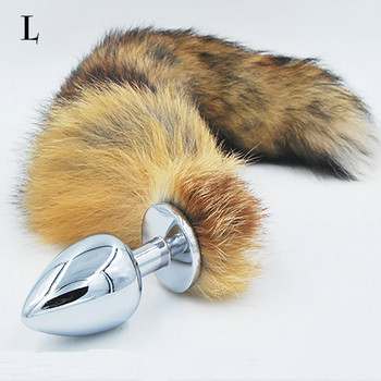 Sexy Fox Butt Plug Tail Anal Toys For Women Adult Sex Product Men Butt Plug Stainles Steel Anal Plug Секс играчки за двойка