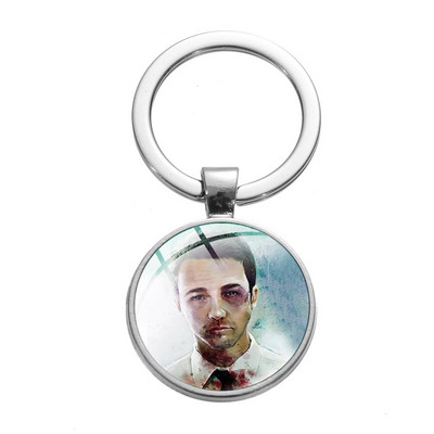 SIAN Classic Film Fight Club Retro Breloc foto Steampunk Film fierbinte Naș Poster Sticlă Cabochon Breloc Suport cheie mașină
