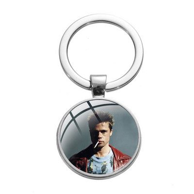 SIAN Classic Film Fight Club Retro Breloc foto Steampunk Film fierbinte Naș Poster Sticlă Cabochon Breloc Suport cheie mașină