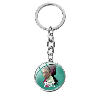 SIAN Classic Film Fight Club Retro Breloc foto Steampunk Film fierbinte Naș Poster Sticlă Cabochon Breloc Suport cheie mașină