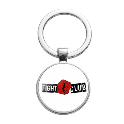 SIAN Classic Film Fight Club Retro Breloc foto Steampunk Film fierbinte Naș Poster Sticlă Cabochon Breloc Suport cheie mașină