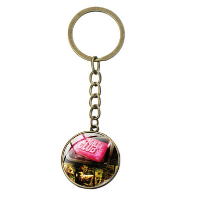 SIAN Classic Film Fight Club Retro Breloc foto Steampunk Film fierbinte Naș Poster Sticlă Cabochon Breloc Suport cheie mașină