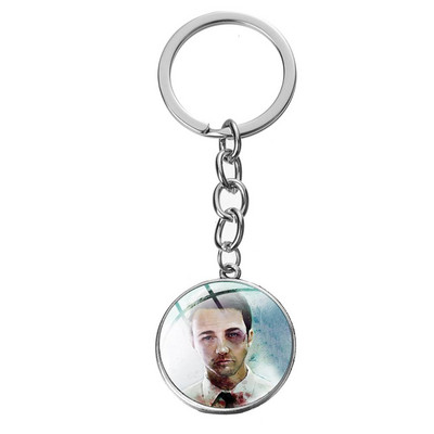SIAN Classic Film Fight Club Retro Breloc foto Steampunk Film fierbinte Naș Poster Sticlă Cabochon Breloc Suport cheie mașină