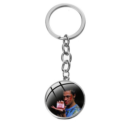 SIAN Classic Film Fight Club Retro Breloc foto Steampunk Film fierbinte Naș Poster Sticlă Cabochon Breloc Suport cheie mașină