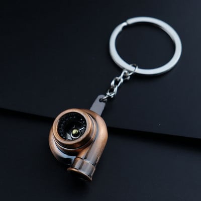 CX-Mini turbófeltöltős kulcstartó forgó turbina kulcstartó gyűrű kulcstartó kulcstartó autós kulcstartó autó belső kiegészítők