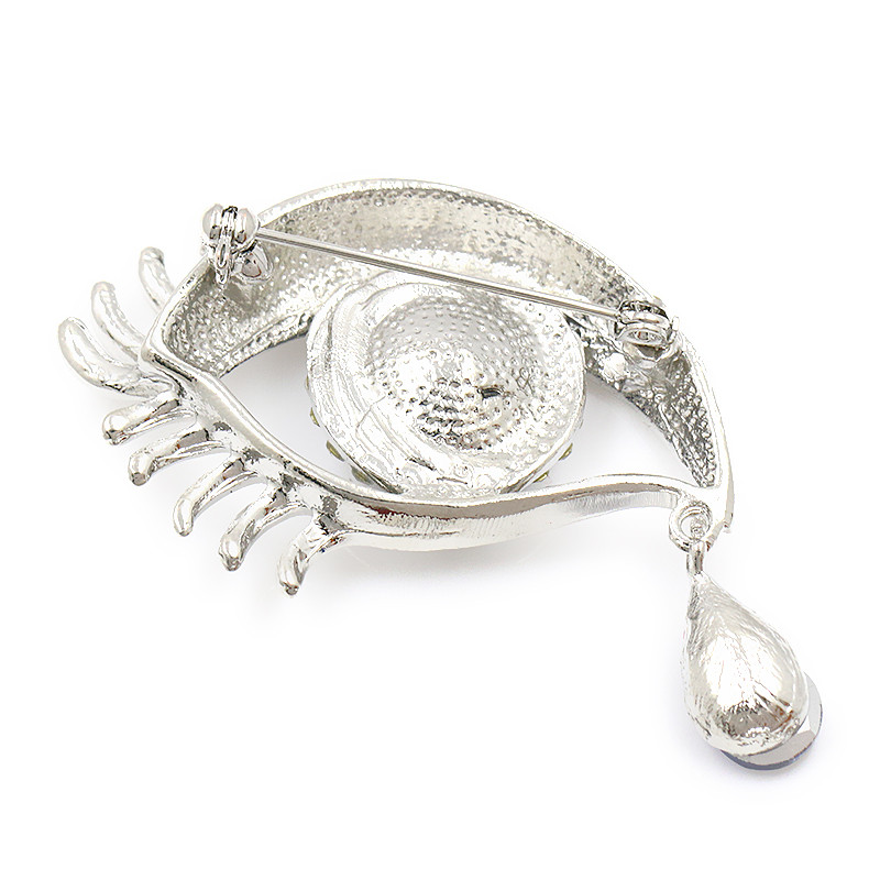 Femei Fete Vintage Evil Eye Angle lacrimă Broșă petrecere de nuntă Hijab eșarfă Pin Up feminino îmbrăcăminte accesorii bijuterii