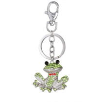 TOGORY Lucky Four Leaves Clover Crystal Breloc Lanțuri Suport Geantă Cataramă Pandantiv pentru Brelocuri Mașină Brelocuri